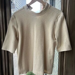 Women’s Cream Short Sleeve Amour Vert Sweater